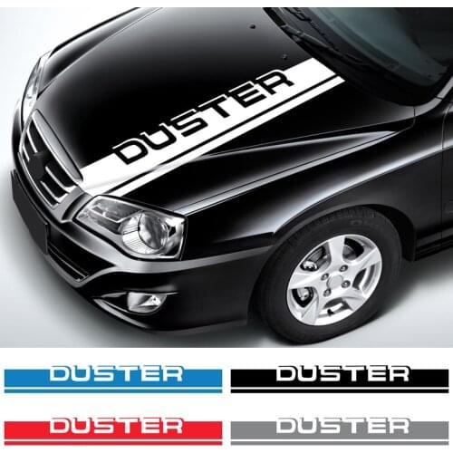 140cm*18cm For DACIA DUSTER Car Stickers Three-dimensional Letters Hood Emblem Logo Badge Styling Auto Accessories
