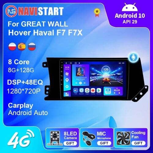 6+128G Android 10 Car Radio for GREAT WALL Hover Haval F7 F7X 2019 - 2020 GPS Navigation Android Auto 4G Carplay DSP DVD Player