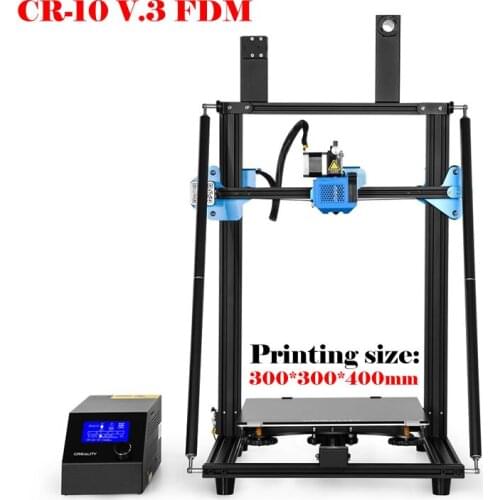 CR-10 V.3 FDM 3D Printer Kit E3D Titan Direct Drive Extruder Silent Motherboard Printing Size 300*300*400mm Suitable For PLA/ABS