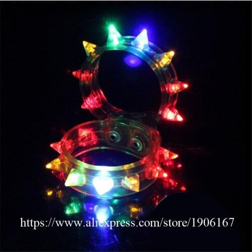 20 Pcs Colorful Luminous LED Party Event Bracelet Birthday Christmas Festivities Led Bangle Night Glow Wedding Gift Decoration
