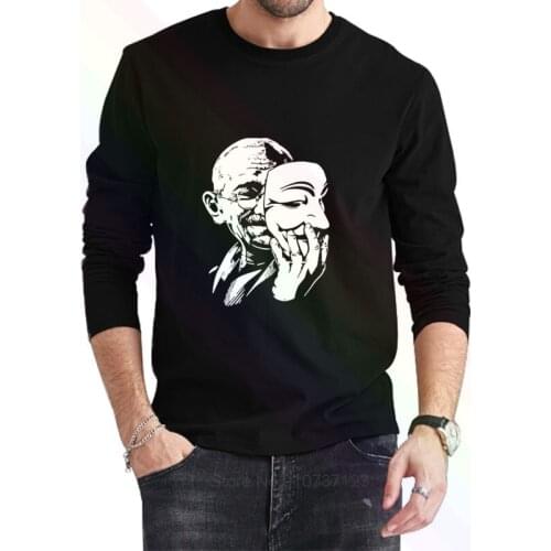 Hot Anonymous Anarchy Logo Classic Black T-Shirt 2021 Newest Summer Mens Long Sleeve Popular Tees Shirt Tops Novel Unisex