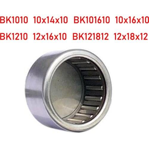2PCS BK1010 10x14x10 BK101610 10x16x10 BK1210 12x16x10 BK121812 12x18x12 Closed End Unilateral Seal Needle Bearing