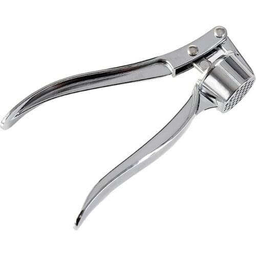 Kitchen Stainless Steel Garlic Press Manual Garlic Crusher Peeler Chopper Vegetable Tool