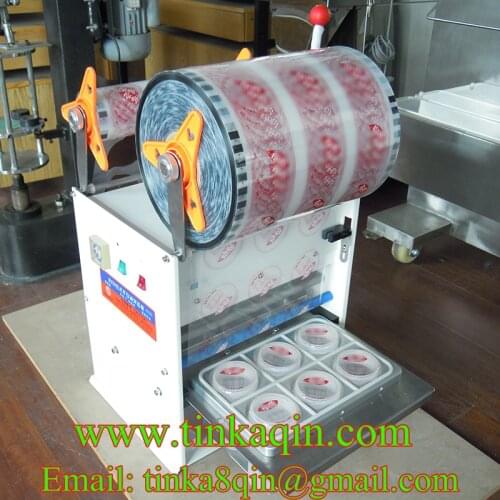 FGJ-Y1-6 Semi-automatic capping machine Cup capper Sealer Packing Machine Jelly seal Paper cup sealing machine Plastic