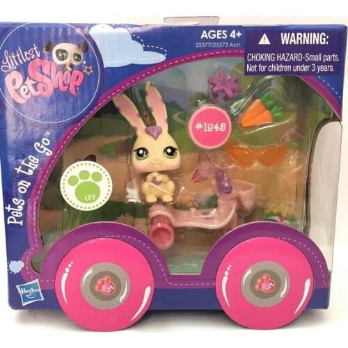 Cute Doll Little Animal Pet 1845 Model Toys Mini Cat Dog Old pet shop With detailed box figure collection toys for kids gift