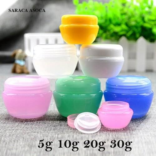 Retail and Wholesale 10g Mini Empty Jar Pots Cosmetic Makeup Inner Lid Face Cream Lip Balm Container 100pcs/lot