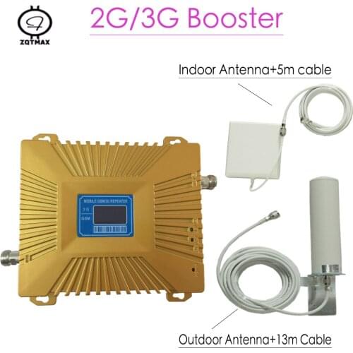 Mobile gsm 2g 3g amplifier signal booster GSM repeater 900 2100 Dual Band LTE UMTS smartphone cellular data antenna accessories