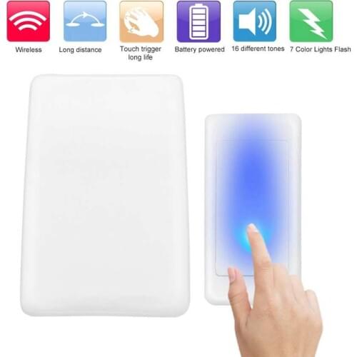 7 Color Lights Flash + Music Doorbell Home Wireless Elderly/Deaf Men Door Bell Strong anti-interference ability Sensor Bell