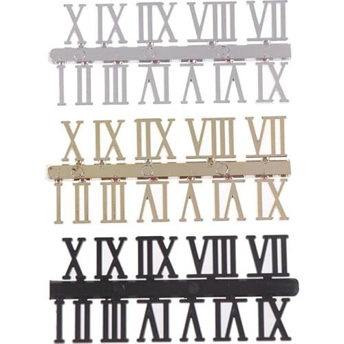 1 Set Roman Numeral DIY Digital Replacement Gadget Repair Clock Parts Clock Dial Digital Mechanism Parts Card Clock Accessories