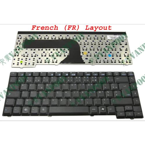 New & Original Laptop keyboard for ASUS Z94 A9 A9T X50 X51 X58 X59 Series Black French version - V011162CK1 FR