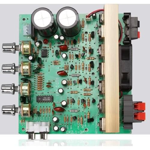 Amplifier Board AMP 100Wx2 High Power 2.1 Channel Amplificador Sound Speaker Home DIY