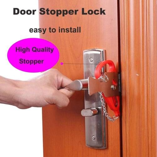 PP Metal Portable Safety Door Lock Replaces for Addalock Compatible for Travel Lock Anti Theft Security Privacy Hotel Home Room