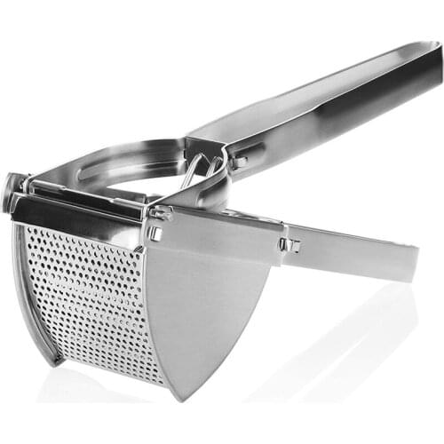 Potato Press Made Of Stainless Steel, Spaetzle Press, Spaghetti Ice Press, Potato Masher, Length 30 Cm
