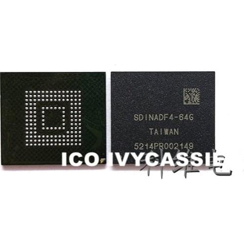 SDINADF4-64G eMMC BGA153 64GB Phone Nand Flash Memory IC Storage Chip Soldered Ball Pins
