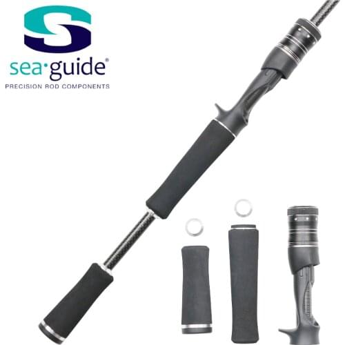 SeaGuide 1Set 67.6g Casting Reel Seat EVA Handle Kit Lure Rod Bass Fishing Rod DIY Fishing Rod Component Pole Accessory Repair