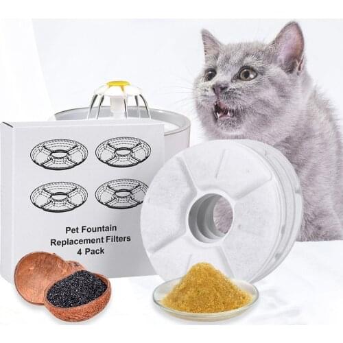 Replaced Activated Carbon Filter For Cat Automatic Feeders Filter Dog Water Drinking Fountain Replacement Filters Pet Dispenser