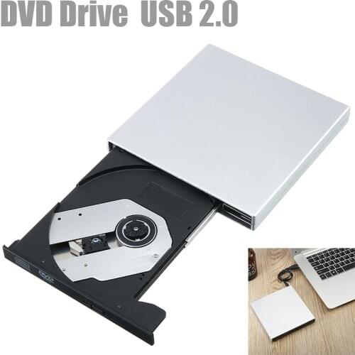 USB 2.0 External DVD-RW CD-RW ROM DVD CD Player Drive Writer Rewriter Burner Portable For Windows 7/8 Laptop Computer