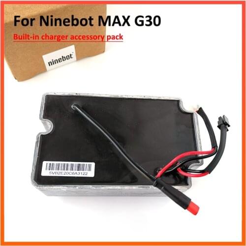 Built in Charger For Ninebot Max G30 G30D KickScooter Power Supply Electric Scooter Skateboard Assembly Power Accessories