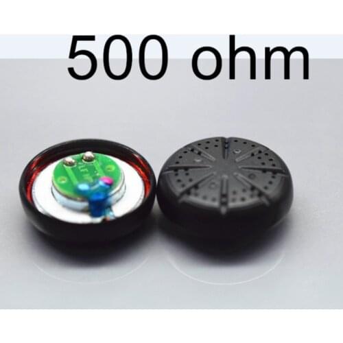 1Pair)15.4mm MX500 Earbuds Shell 500ohm Driver Flat head high-impedance unit speaker tri-band separation 500 ohm earphones