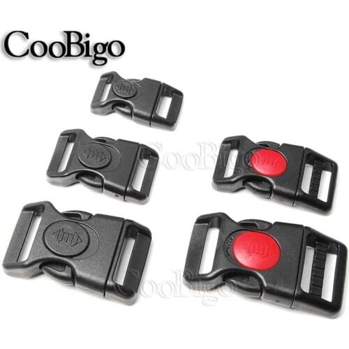 10pcs Curved Side Release Buckles with Lock Paracord Bracelet Project Belt Webbing Strap Bags & Cases Accessories 15mm 20mm 25mm