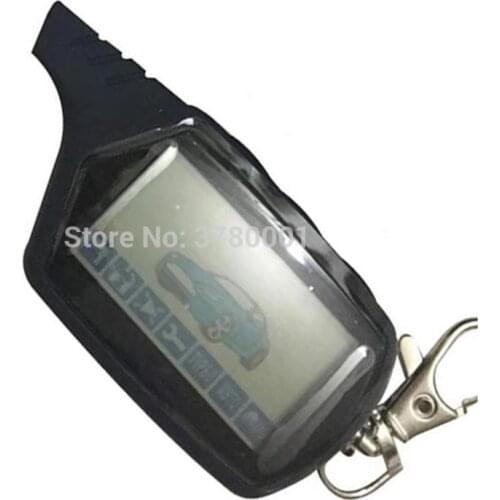 10 PCS/lot A61 LCD Remote Control Key Fob for 10PCS Keychain StarLine A61 two way car alarm system 2-way Car Anti-theft Alarm