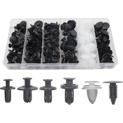 100pcs Auto Fastener Clip Car Fender Push Retainer Pin Rivet Bumper for Door Trim Panel Retainer