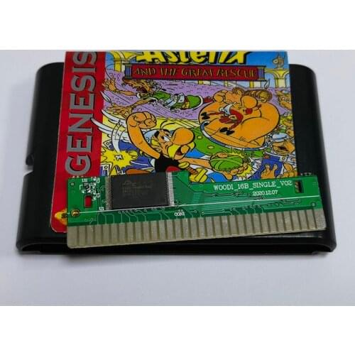 Asterix and the Great Rescue 16 Bit MD Game Card Sega Mega Drive Genesis