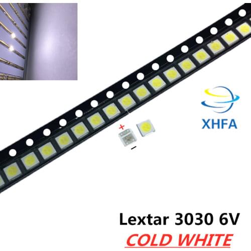 200pcs Lextar LED Backlight High Power LED 1.8W 3030 6V Cool white 150-187LM PT30W45 V1 TV Application 3030 smd led diode