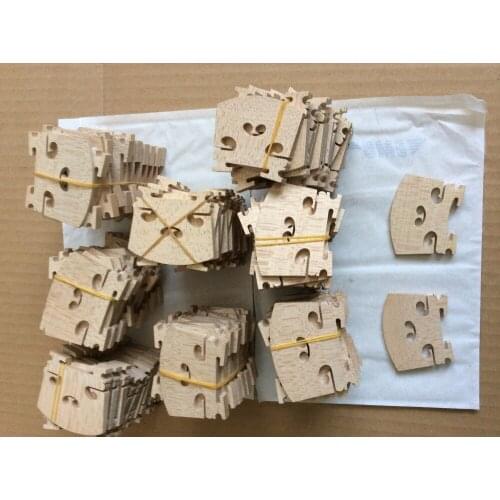50 pcs first grade violin bridges 4/4 size , maple wood violin parts