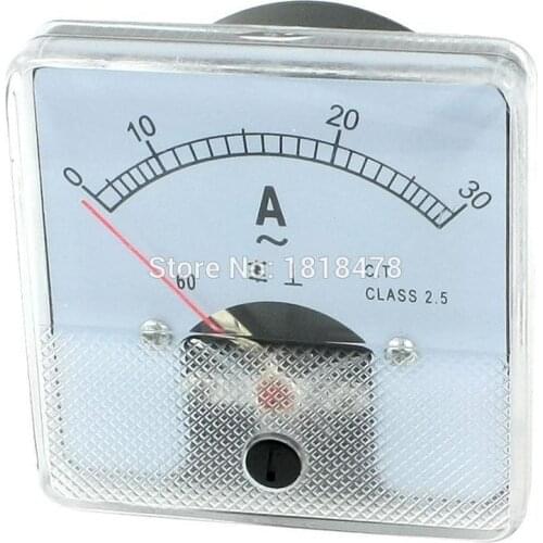 AC ammeter DH-60 AC0- 30A 5A 10A 20A 50A Analogue Ampere Panel Meter 60*60mm
