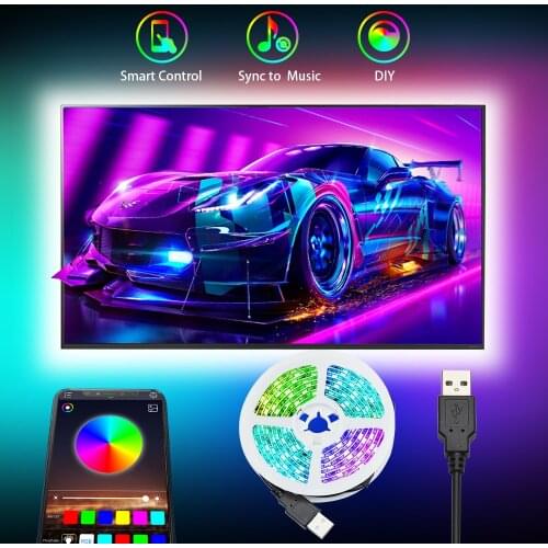 Bluetooth USB Led Strip 5V DIY Backlight TV Music LED Light 5050SMD 1M 2M 3M Tape Neon Lamp RGB Led Strip Light