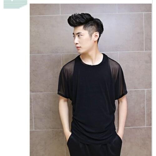 Social boys' T-shirt BF hip hop loose summer mens T-shirt