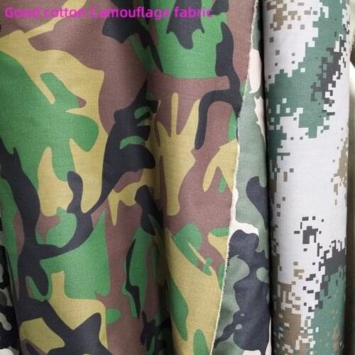 Good Thicken Army Camouflage Cotton Fabric for Pants Camouflage Print Twill Cotton Fabric Quilting Patchwork DIY Sewing Clothing