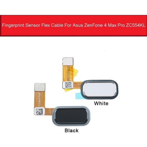 Home Button Fingerprint Sensor Flex Cable For Asus ZenFone 4 Max Pro ZC554KL Menu Fingerprint Scanner Return Key Repair Parts