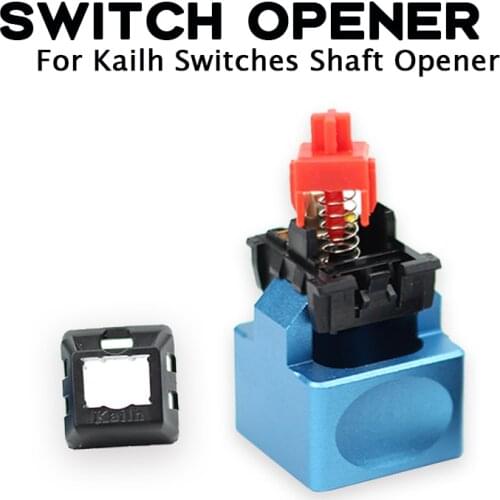 Keyboard Keycaps Metal switch opener Aluminum Alloy Used For kailh Mechanical keyboard switch tester Gray blue