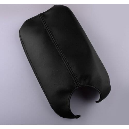 Black Leather Black Sewing Armrest Center Console Lid Cover fit for Honda Accord Coupe Crosstour 2008 2009 2010 2011 2012