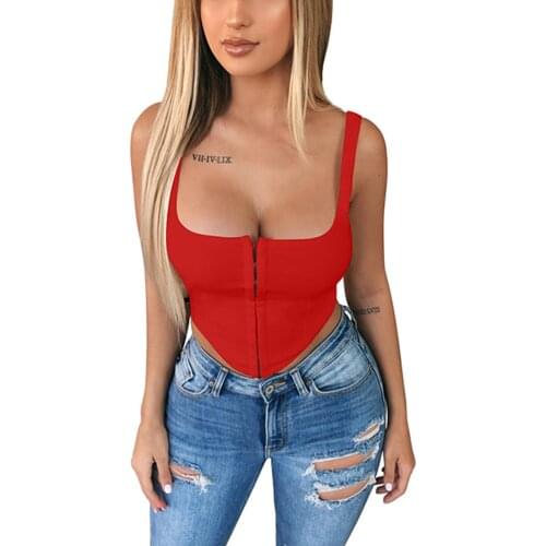 New Sexy Woman Clubwear Sleeveless Solid Color Slim Bodycon Tops Female Women Shirt Tee Clothes