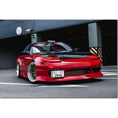 Nissan 200SX Sports Car Poster Vehicle Wallpaper HD Prints Canvas Painting Wall Art Picture Home Decoration