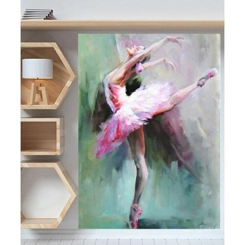 Ballerina lady diamond embroidery full kit 5 d Diamond Mosaic square round drill diamond painting people girl wall art YG1614