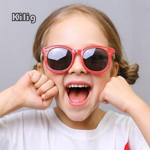 Kilig Polarized Kids Sunglasses Boys Girl Baby Infant Fashion Blocking Anti Reflective Eyeglasses UV Child Shades Gafas Infantil