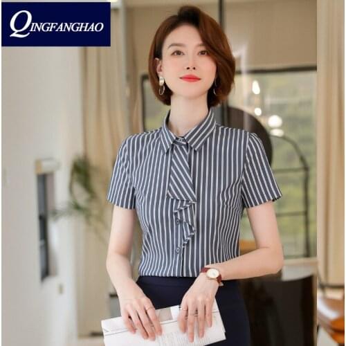 Женские летние рубашки QingFangHao China At AliExpress