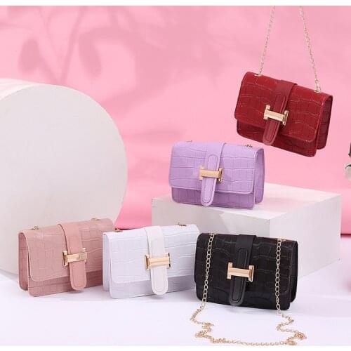 Luxury Design Womens Handbag 2021 Fashion New High quality PU Leather Female Handbags Crocodile Pattern Shoulder Messenger Bag