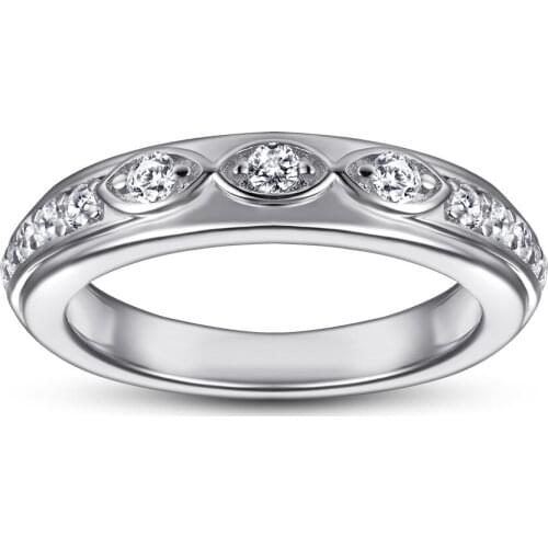 Luxury Women Ring 925 Sterling Silver Ring Luxury Rhinestone Ring Zircon Wedding Bride Rings Jewelry Accessories For Party