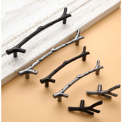 Tree Branch Cabinet Handle 96mm 128mm Bronze Creative Fashion Kitchen Furniture Handles Drawer Knobs Door Pulls Hardware 105