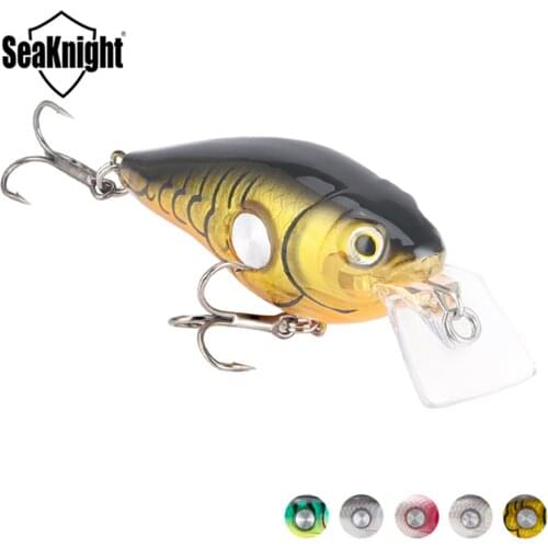 SeaKnight SK003 Crankbait Deep Diving 1.8-3.9M 55mm 10g Floating Fishing Lure 5 Colors Hard Baits Wobblers 3D Eyes Crank Bait