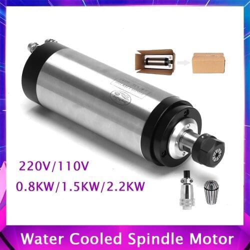 2.2KW 80MM ER20 CNC Spindle Motor 24000rpm 220v AC Spindle 4 Bearing Machine Spindle Water Cooling Engraving Milling Spindle