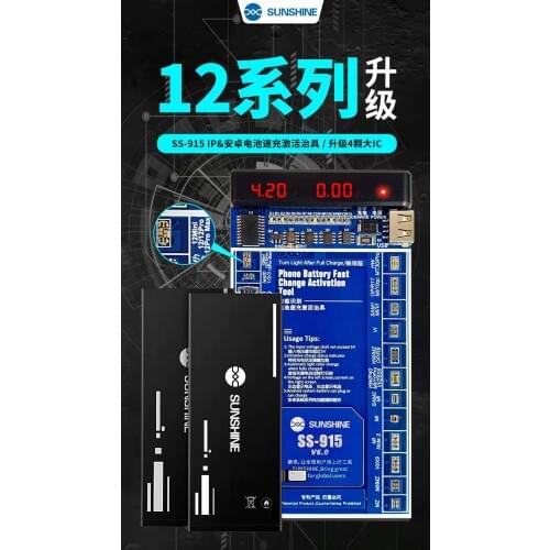 SUNSHINE NEW ss-915 Smart Charging Activation Board for Iphone 4 5 6 7 8 x 11 12 pro max for Android Phone Repair Cable