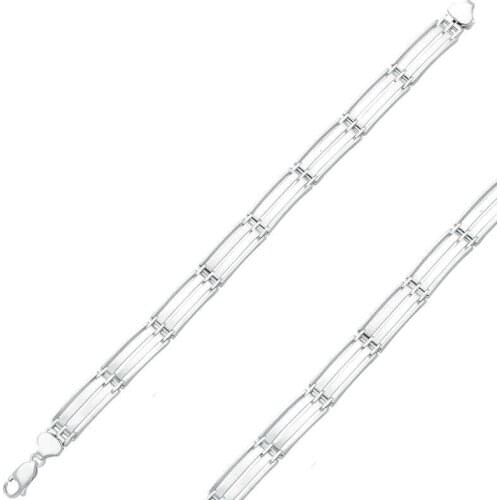 Tevuli 925 Sterling Silver Two Row Male Bracelet