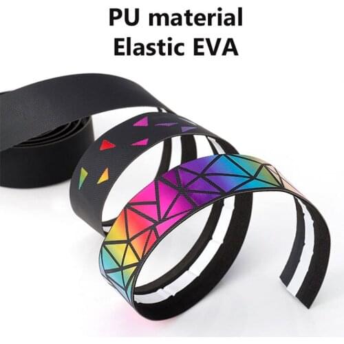 GUB 1626 Road Bike Handlebar Tape Outdoor Cycling PU+EVA Anti-slip Shock Absorption Gradient Colorful Strap Bicycle Accessories