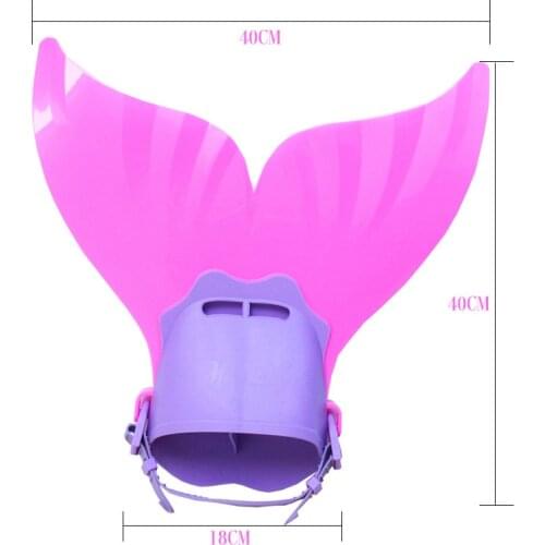 Adult Kids Swimming Fins Training Flipper Holiday Beach Mermaid Swim Fin Swimming Foot Flipper Diving Feet Tail Monofin C28298CH